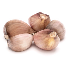 garlic cloves isolated on white background cutout