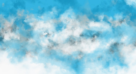 Fototapeta na wymiar Background panorama Blue sky and white clouds nature