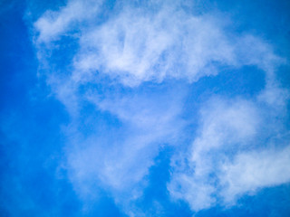 Blue sky with a cloudy texture