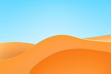 Fototapeta na wymiar Nature at noon. Beautiful desert. Outdoor vector illustration design. Beautiful landscape.
