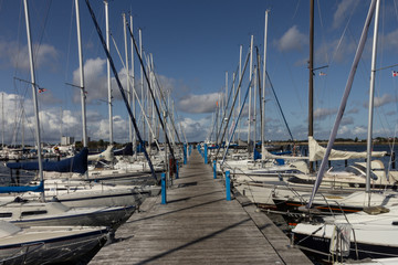 Yachthafen Burgtiefe Fehmarn Querformat