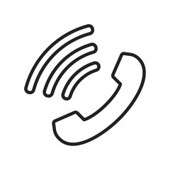 Phone icon. Flat vector illustration.