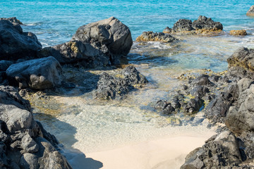 piscine naturelle, Happy Bay, Saint-Martin