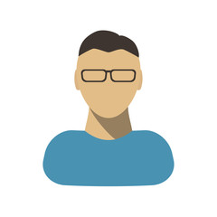 Flat Male User Icon.