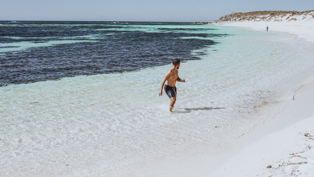 Man wearing black shorts