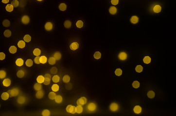 Texture. yellow glowing festive bright lights. holiday
