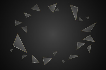 Abstract Luxury Background .Vector Illustration. Futuristic Concept. Triangles Glossy Premium Style