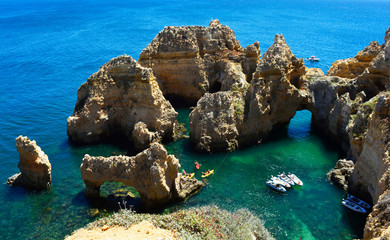 Ponta da Piedade, beautiful coast of Algarve in Lagos, south Portugal © Marcin