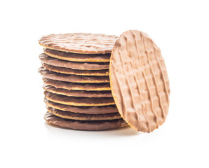 Sweet chocolate biscuits. Chocolate cookies.