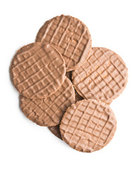 Sweet chocolate biscuits. Chocolate cookies.
