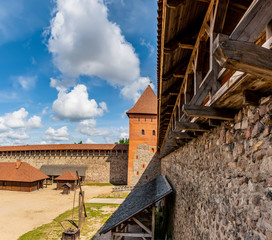 Fototapeta premium Lida castle, a castle in the Republic of Belarus in Lida, built in 1323 on behalf of Prince Gediminas.