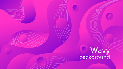 Wavy geometric background