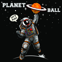 astronaut illustration tee shirt logo wallpaper graphic design print   © hayr pictures