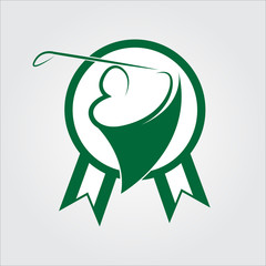 Golf club, logo tournament, set of icon template - EPS 10 vector 