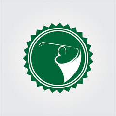 Golf club, logo tournament, set of icon template - EPS 10 vector 