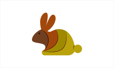 Rabbit Icon Logo Design, Creative Rabbit Logo Design, Rabbit Logo Design Vector Symbol Bunny, Rabbit Logo Template. Vector Illustration, Rabbit colorful logo