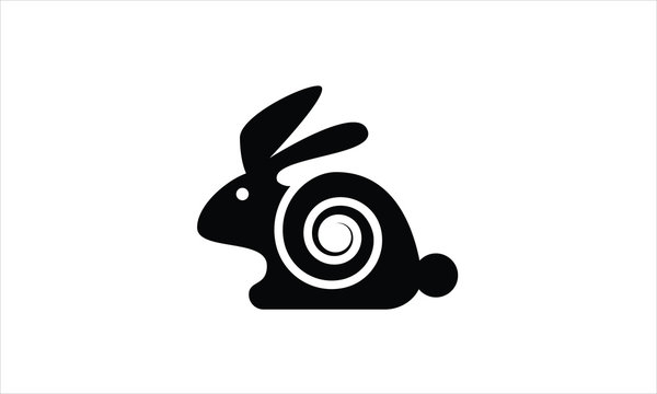 Rabbit Icon Logo Design, Creative Rabbit Logo Design, Rabbit Logo Design Vector Symbol Bunny, Rabbit Logo Template. Vector Illustration, Rabbit  logo