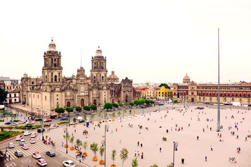 Aerial view of cathedral