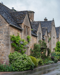 Fototapeta na wymiar STANTON, ENGLAND - MAY, 26 2018: Stanton is a village in the Cotswolds district of Gloucestershire and is built almost completely of Cotswold stone, a honey-coloured Jurassic limestone 
