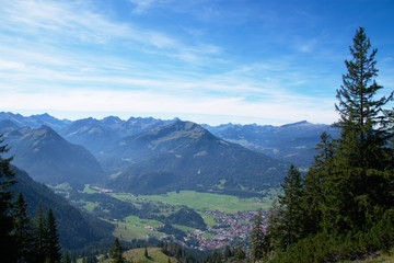 Fototapeta na wymiar Allgäuer Alpen Oberstdorf