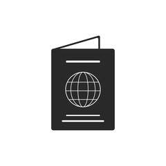 international passport icon vector illustration