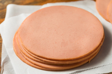 Raw Pork Bolgna Meat Slices © Brent Hofacker