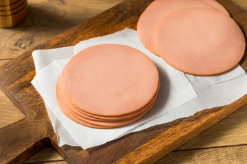 Raw Pork Bolgna Meat Slices © Brent Hofacker
