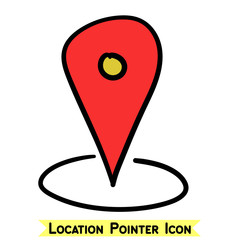Location Pointer Icon. Location Map Icon. vector illustration