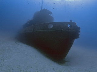 The wreck of the tugboat Rozi in Malta