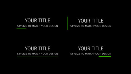 Universal Clean & Minimal Titles