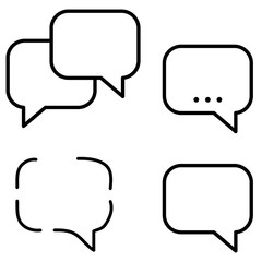 Speech Bubble Icon. Speech Bubble set. Speech Bubble Vector Illustration design