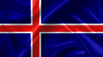 Fototapeta premium icelandic flag