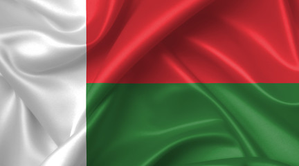 Obraz premium madagascar flag