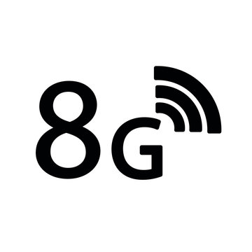 8g internet icon. icon for mobile phone or smart device. 