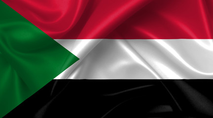 sudan flag - obrazy, fototapety, plakaty