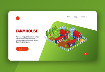 Farmhouse Landing Page Design