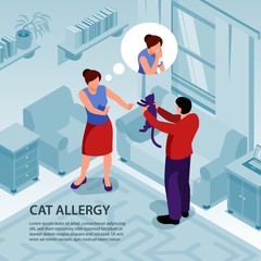 Isometric Allergy Illustration