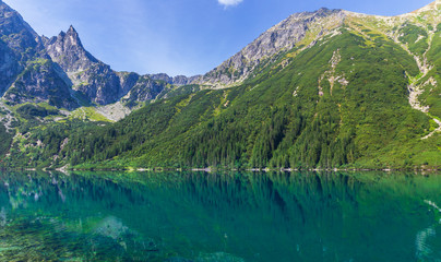 Naklejka na ściany i meble Sea Eye. Lake in Tatra Mountains