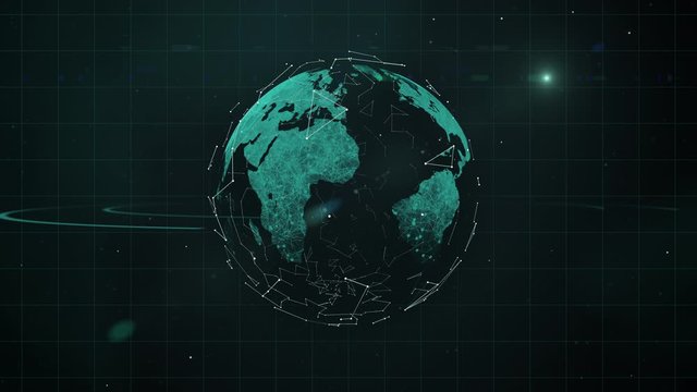 Business abstract video background of international payment system.