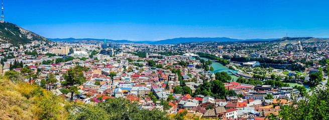 Aerial view of Tbilisi, Georgia