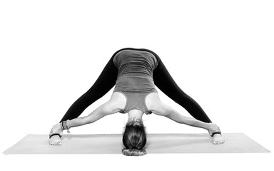 Woman yoga teacher