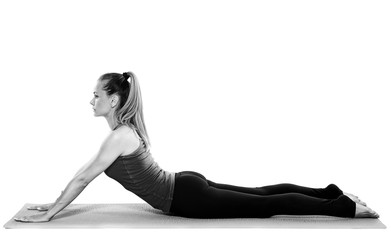 Woman yoga teacher
