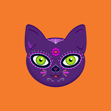 Gato d&iacute;a de los Muertos