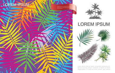 Tropical Floral Beautiful Concept