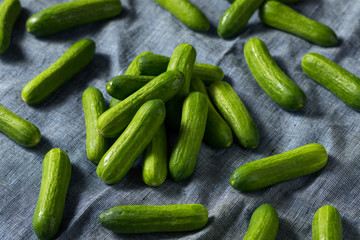 Raw Green Organic Mini Cocktail Cucumbers