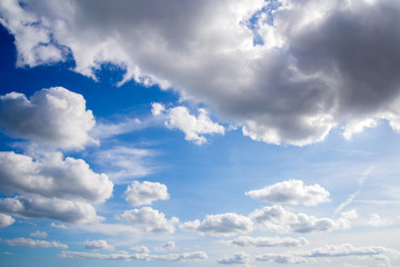 blue sky with white clouds
