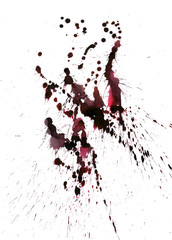 Image of splashing blood_01／飛び散る血のイメージ_01