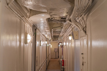 客船の廊下