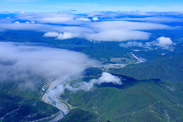 大井川中流／空撮