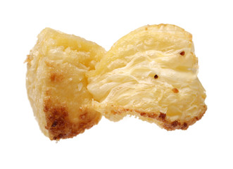 Butterfly cookie on white background